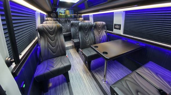 boston 18 passenger sprinter van interior