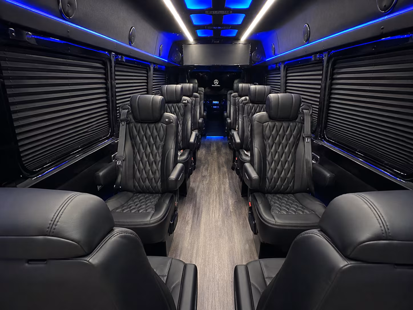 boston 8 passenger sprinter van inside