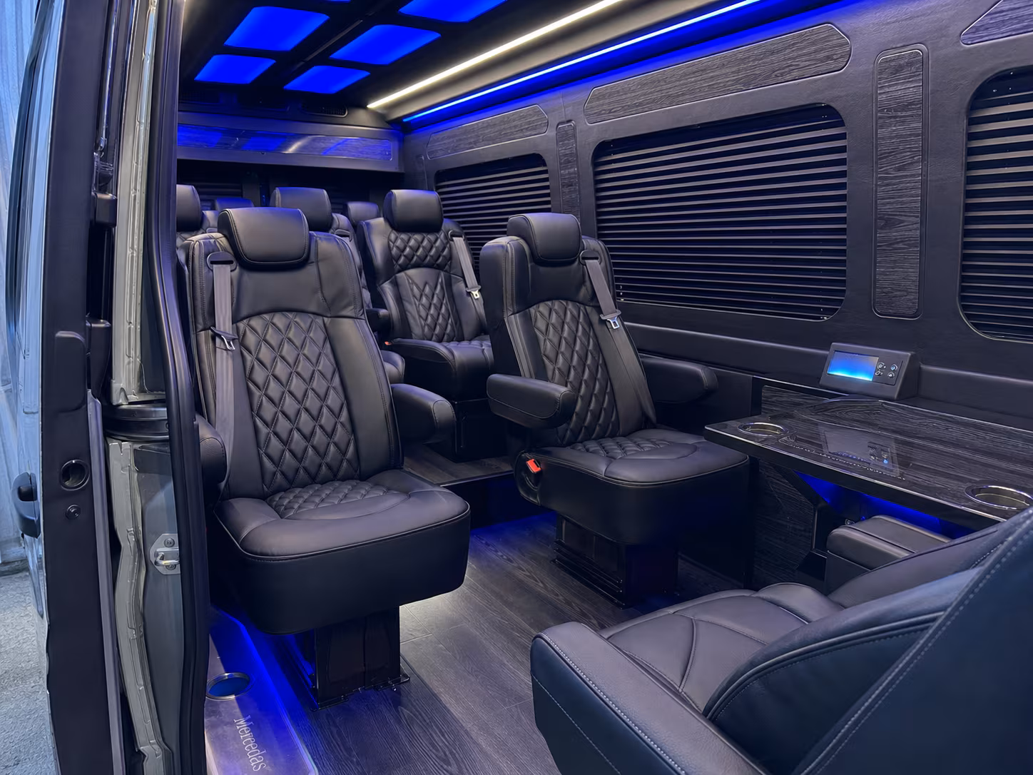 boston 8 passenger sprinter van interior